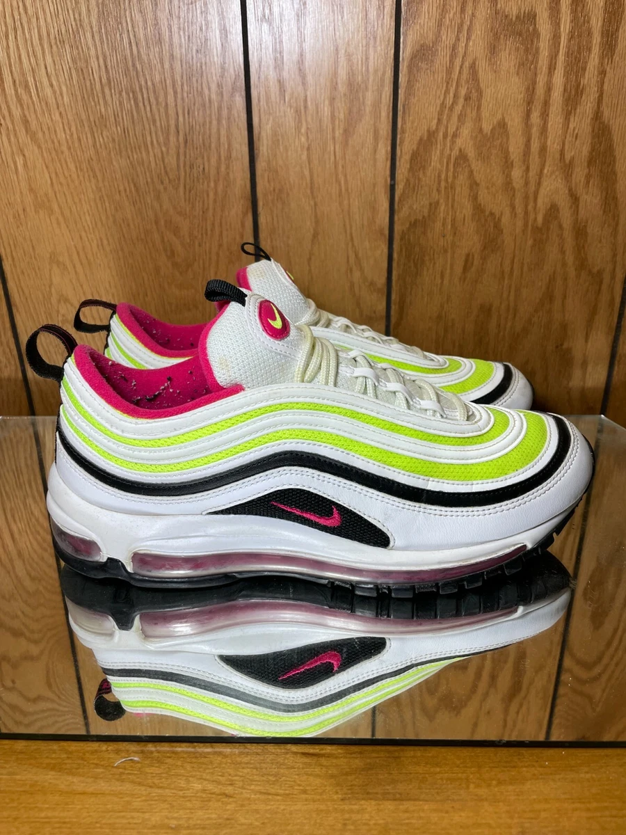 Nike air max 97 se white clearance volt black  and  crimson
