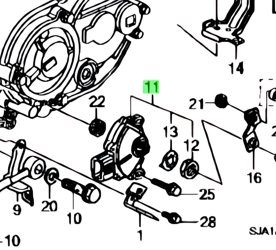 Genuine OEM Honda Acura 28900-RJB-043 Neutral Safety Switch 2005-2007 Accord RL - Image 2 of 4