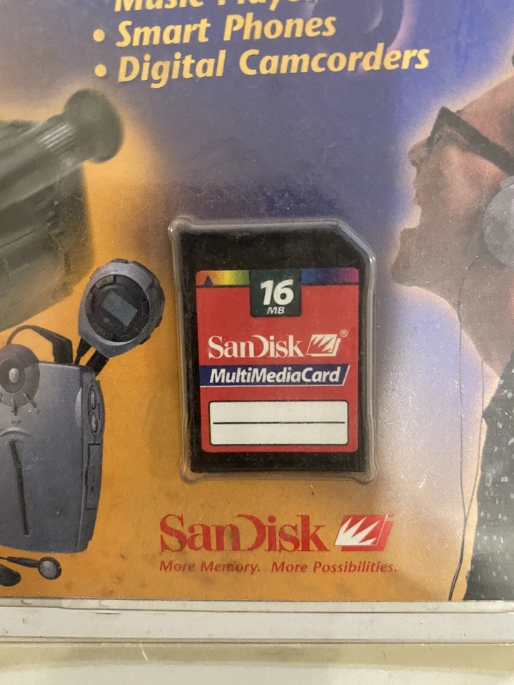 SANDISK SDMB-16-470 16 MB MULTIMEDIACARD MEMORY CARD NEW FACTORY SEALED - Image 3 of 4