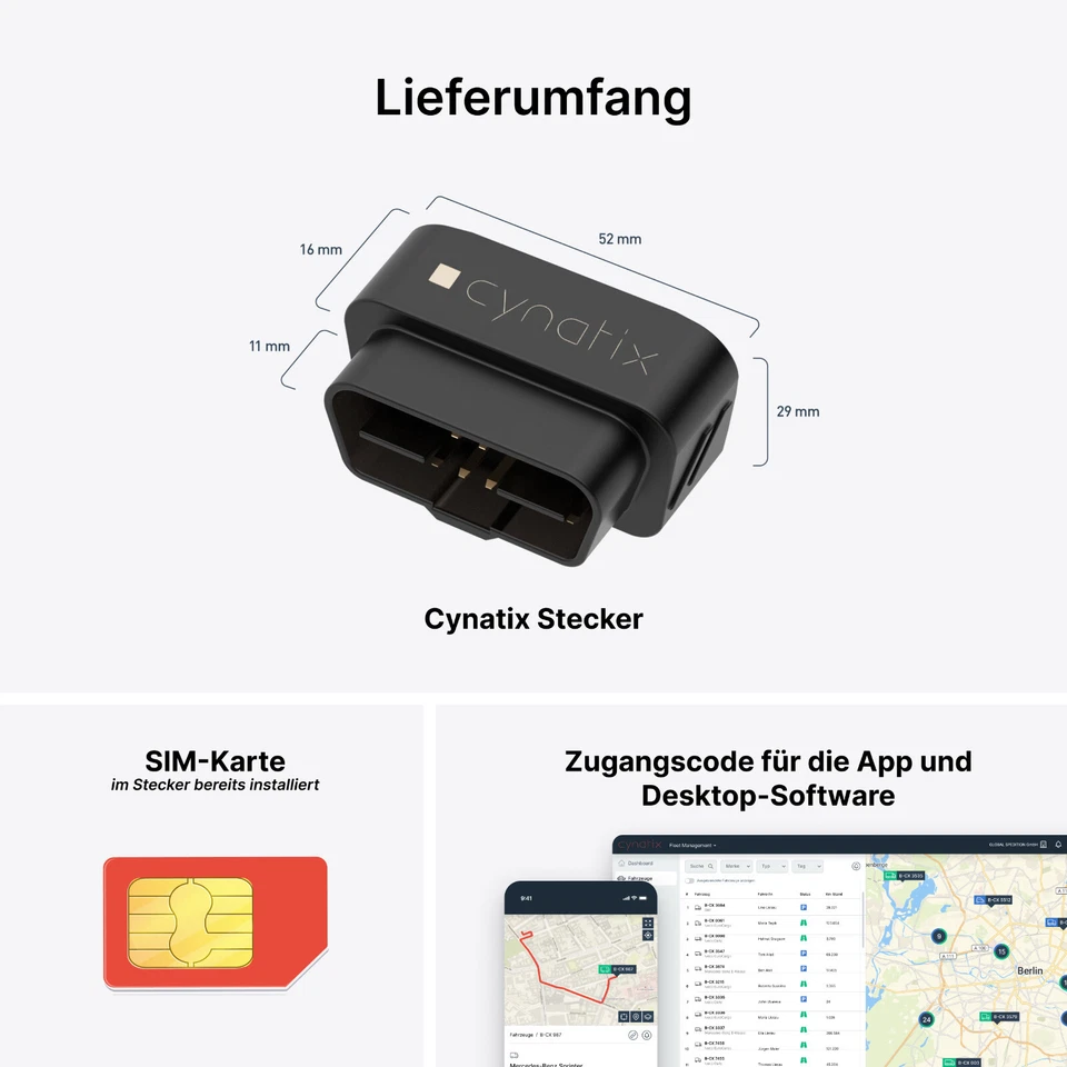 12 Monate Nutzung inkl. – Cynatix GPS-Tracker für Auto – sofort einsatzbereit - Bild 4 von 4
