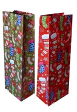 24 Stück Flaschentüten Geschenktüte Weihnachten Strumpf Weihnachtstüte