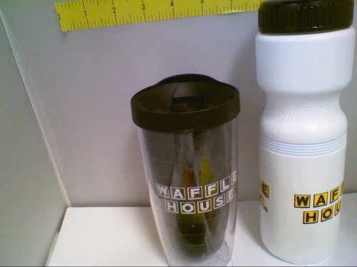 Waffle House Insulated Coffee Travel Cup, Squeeze Bottle, 2 Rare Can Coolies - Picture 5 of 6