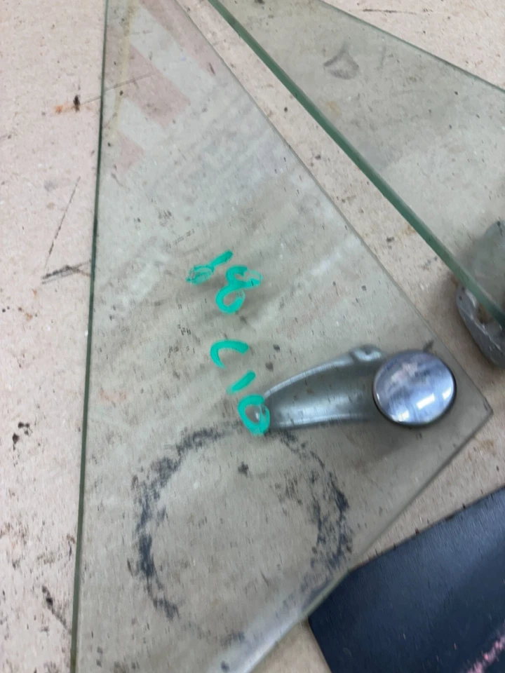 1967 1972 1971 C10 C20 C30 K10 Chevrolet diestro puerta izquierda ventilación ala ventana cristal conjunto p Foto 3 de 4