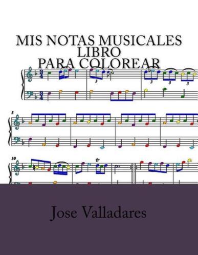 MEINE Musiknotizen Malbuch von Jose Valladares (Spanisch) Taschenbuch B - Bild 1 von 1