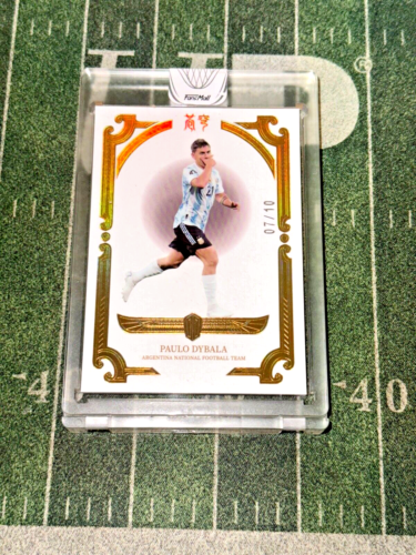 2023 FansMall Argentina Paulo Dybala Encased Gold /10 SP AS Roma Like Flawless🔥 - Picture 1 of 2
