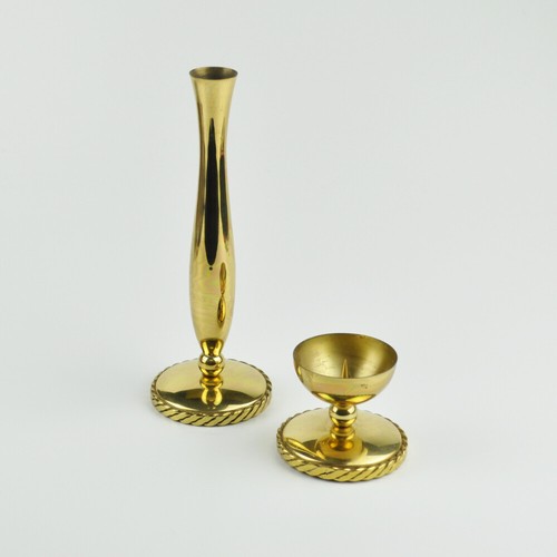 BSF Brass Candle Holders - Candle Holder - Vase - Vintage - Thorn - Picture 2 of 4