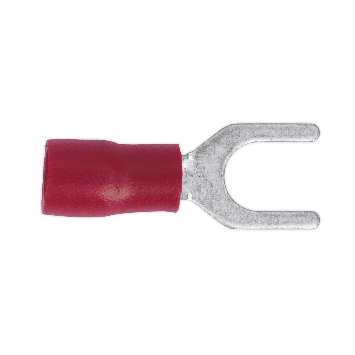 Sealey RT14 Easy-Entry Fork Terminal 5.3mm (2BA), Red - Pack of 100