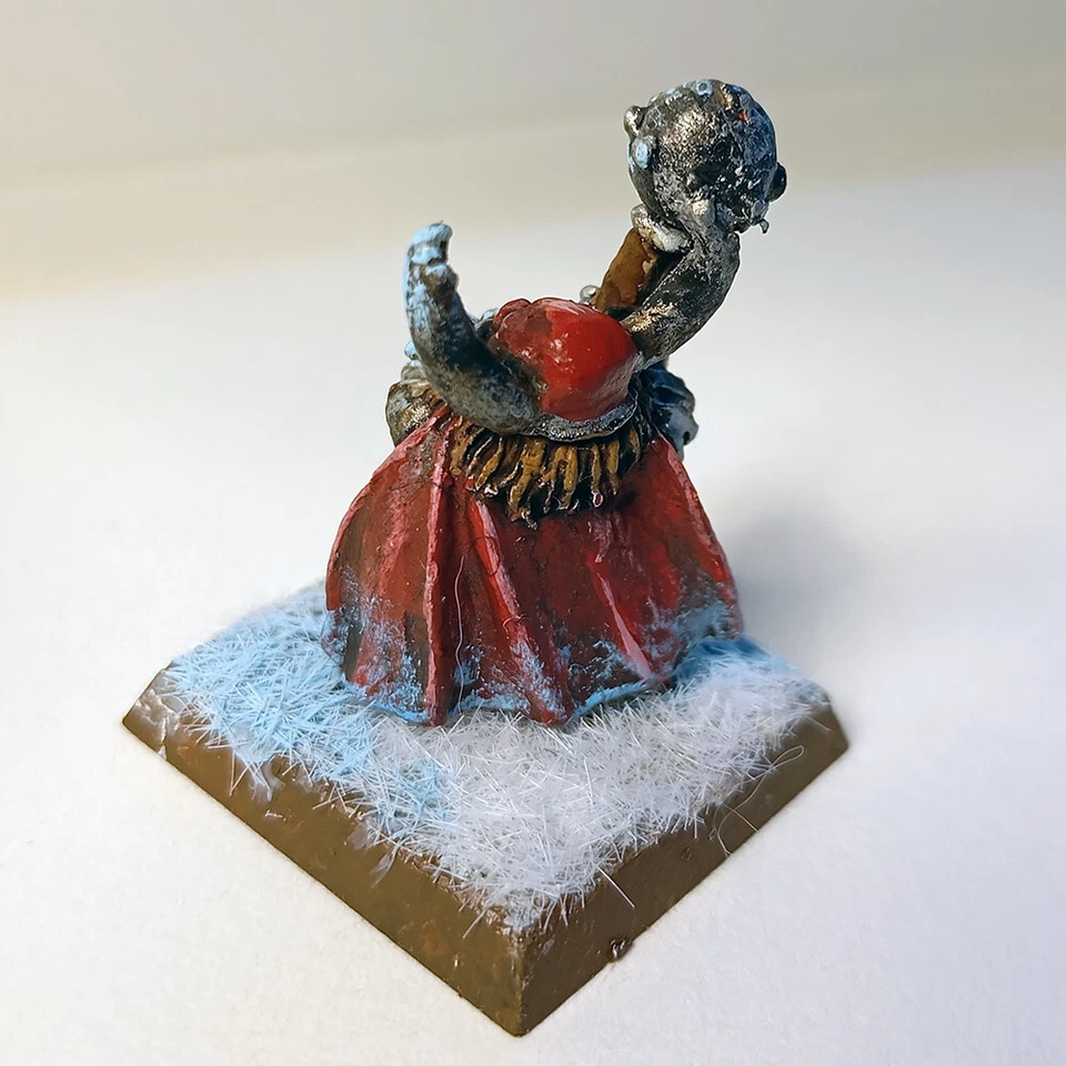 Figurine - Nain du Chaos - 1987 - Metal - Warhammer - peinte - Photo 2/2