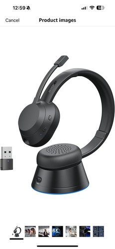 Wireless Headset with Mic for Work, Bluetooth Headset with Microphone New - Bild 1 von 7