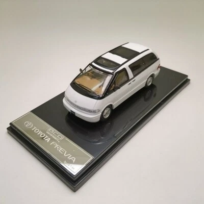 GCD 1:64 White Previa Mini Van MPV Sports Model Diecast Collect