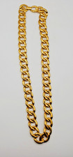Vintage Signed Napier Gold Tone Link Necklace J1 