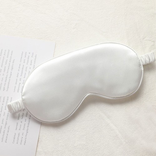 Silk Sleep Eye Mask Cover Padded Blindfold Soft Comfortable Silky Relax - Picture 13 of 30
