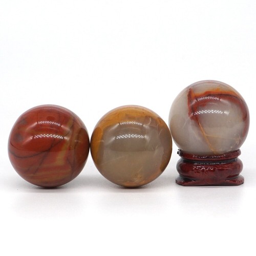30MM Natural Gemstone Shan Cai Yu Crystal Reiki Healing Sphere Stone Ball (1pcs) - Picture 4 of 6