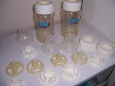 Born FREE baby bottles with lot of extra parts