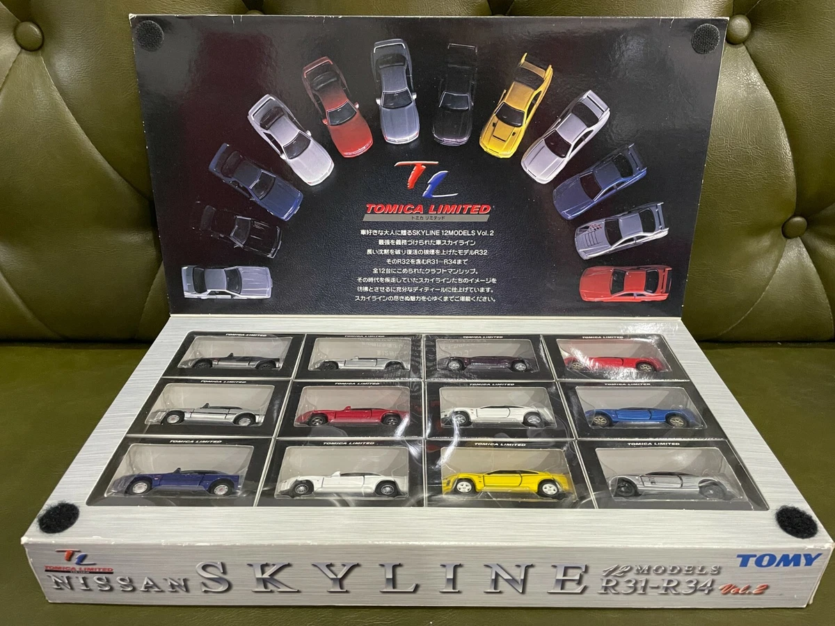 Tomica Limited Nissan Skyline 12 Models Vol.2 R31-R34 Collection