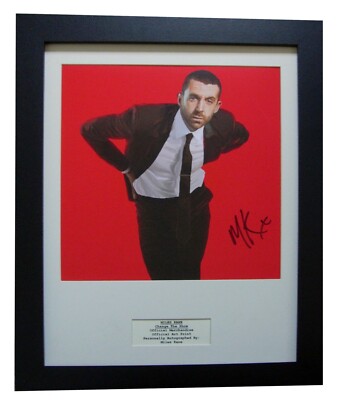 MILES KANE + SIGNIERT + GERAHMT + CHANGE THE SHOW + PROOF = 100 % ORIGINAL + EXPRESS GLOBAL SHIP