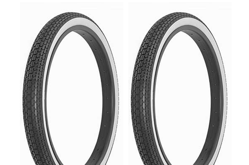 F&R Bicycle Tire  20" X 1-3/4" Bicycle Tire FITS S7 RIMS Small Brick Style Tread - Picture 5 of 5