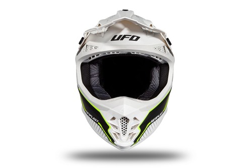 UFO 2024 Intrepid Motocross MX Helmet White Black Matt All Adult Sizes - Picture 4 of 10