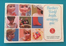 Vintage Barbie Mattel Barbie's World Bright, Swinging Now Fashion booklet mint