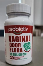 Chewable Female Vaginal Probiotics 10 Billion CFU + Organic -Health, Odor, pH +