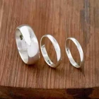Sterling Silver Comfort Fit Wedding Band Promise, Ha