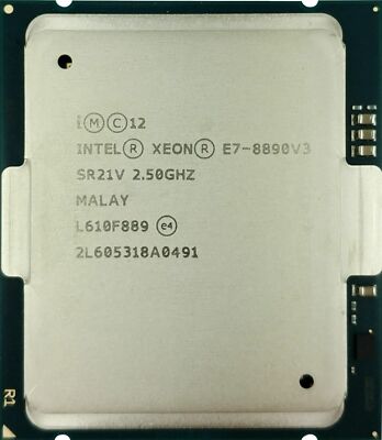 INTEL XEON 18-CORE E7-8890 V3 SERVER PROCESSOR CPU 2.50GHZ 45MB SR21V
