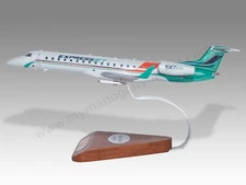 Embraer ERJ-145XR ExpressJet Desk Wood Airplane New Model Small Scale 1/100