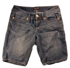 Bermuda Jean Shorts 7 Seven Women's 8 / W32 Blue 10" Inseam FAST SHIPPING