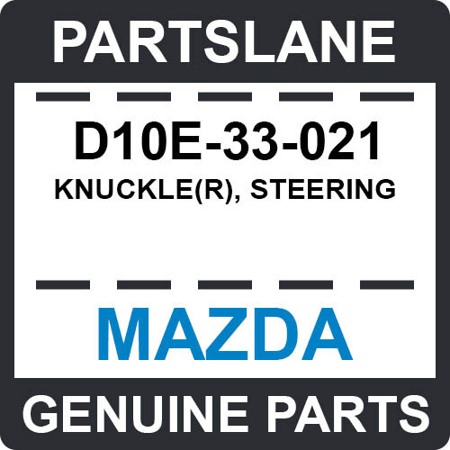D10E-33-021 Mazda OEM Genuine KNUCKLE(R), STEERING - Picture 1 of 1