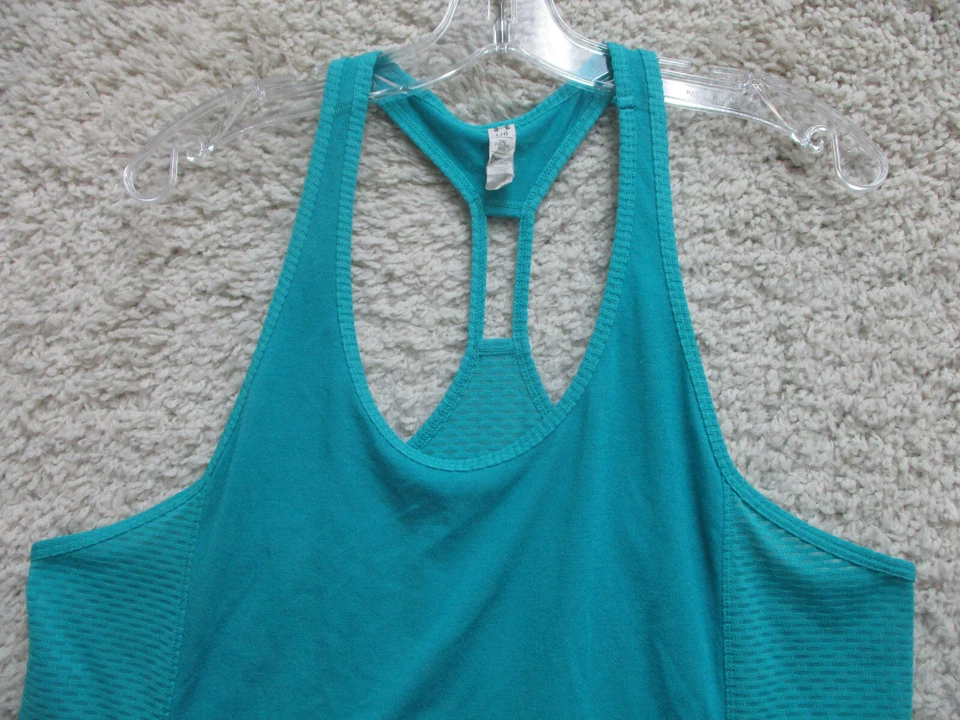 Under Armour Tank Top Shirt Large Adult Blue Sleeveless Logo Stetch Gym Womens L - Image 2 of 4