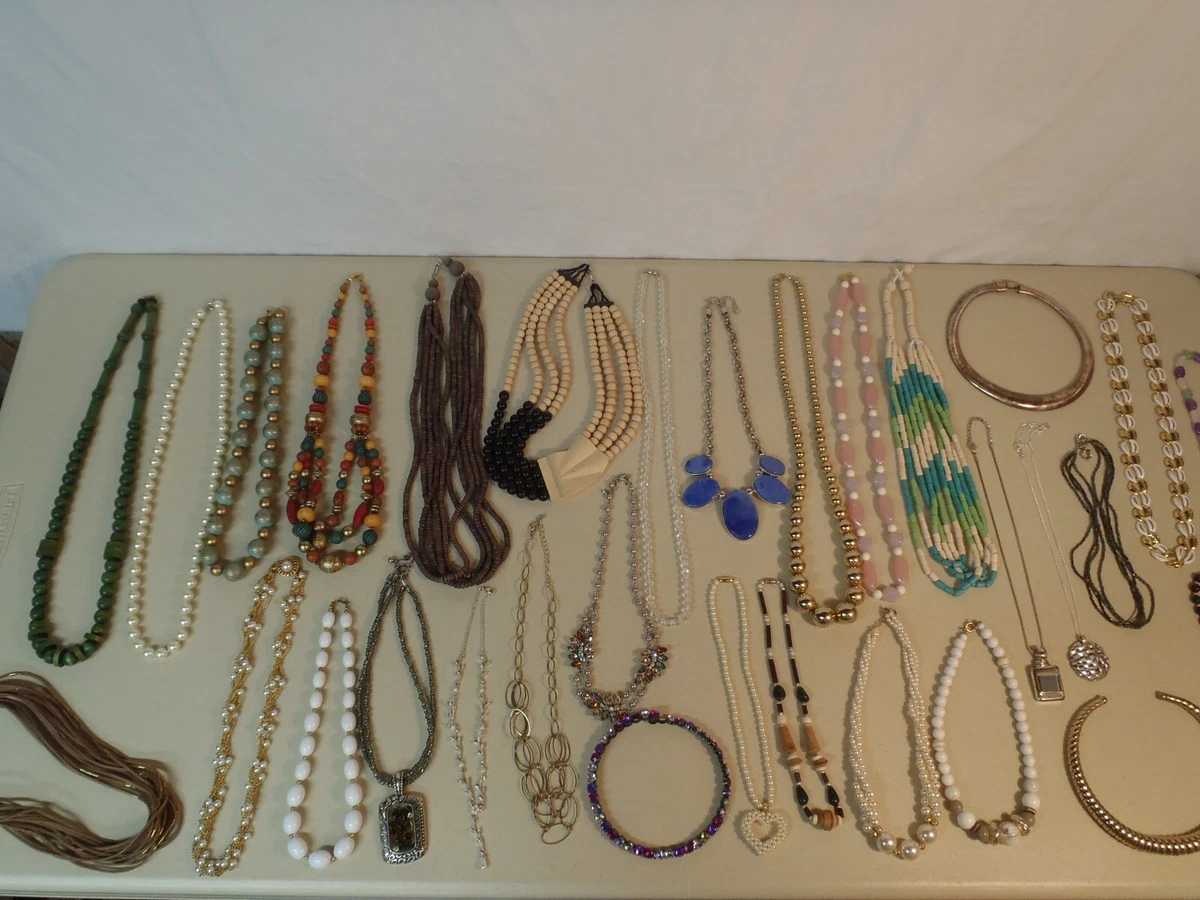 Vintage beaded 2024 necklaces on ebay