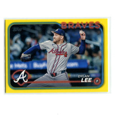 2024 Topps Update Baseball Dylan Lee US120 Yellow Atlanta Braves
