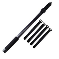 Portable Handheld Boom Pole, 4 Section Stretchable Handheld Aluminum Alloy Mi...