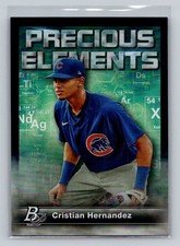 2023 Bowman Platinum #PE-4 Cristian Hernandez Precious Elements Purple #/250