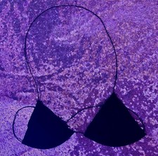 Angel Candy Shop Black Microkini Top Adjustable Exotic Dancewear OSFM NWOT