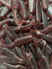 3.2” Motor Oil Paddle Tail Swimbaits Soft Plastic Bass Walleye Fishing Lure 3.5”