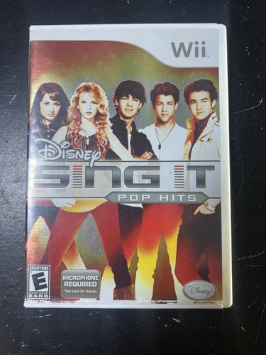 Disney Sing It: Pop Hits (Nintendo Wii, 2009) Complete With Booklet