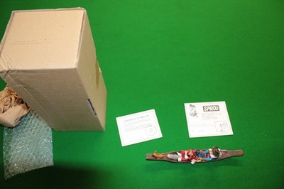Pixi Figur, Spirou und Fantasio in der Piroge, Box und Zertifikat, 4698