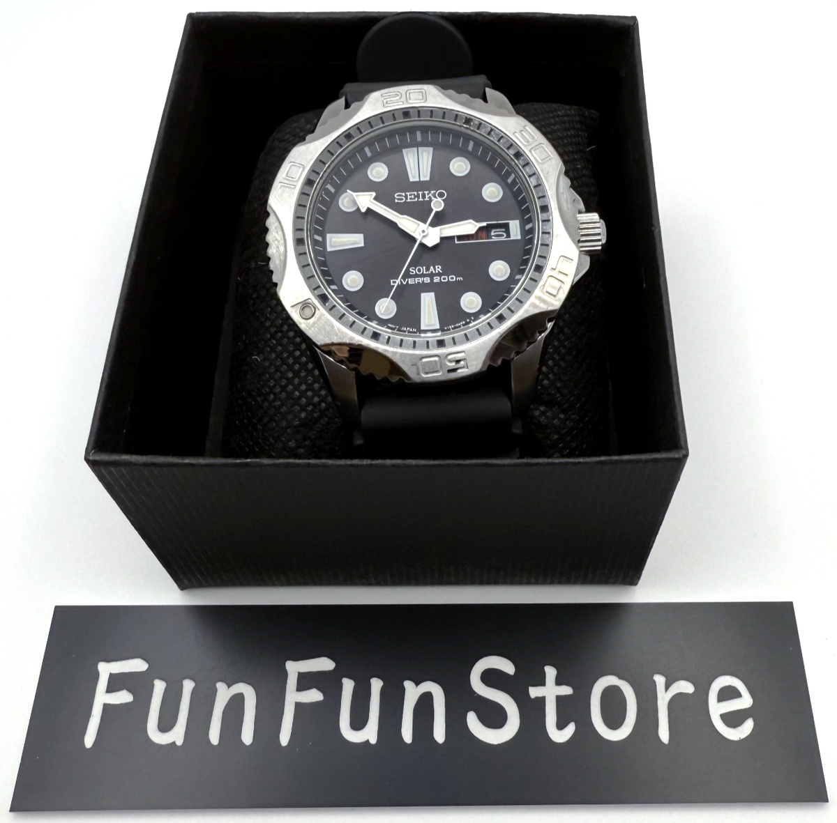 エ*ー様 SEIKO Solar Diver 200m 腕時計 SEIKO Divers 200m V158-0AE0 Solar Stainless Steel Rubber Strap