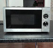 ASDA P70H20P-ES 20L 700W Countertop Microwave Silver/Black Timer Defrost