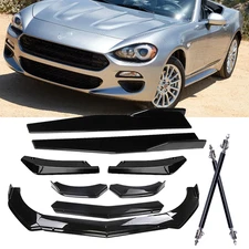 Front Bumper Lip Spoiler Splitter Side Skirt Rear Lip For Fiat 124 Spider 17-20