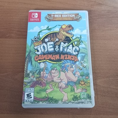 New Joe and Mac: Caveman Ninja T-Rex Edition - Nintendo Switch CIB Complete 