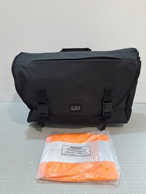 Brompton Metro Messenger Bag M Schwarz Q101582 inkl. Rahmen & Regenhülle NEU