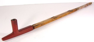 1890s NATIVE AMERICAN SIOUX INDIAN CATLINITE PIPE w/ QUILL & TACK DECORATED STEM