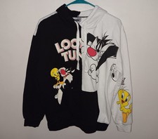 Looney Tunes Sylvester and Tweety Bird Hoodie Large