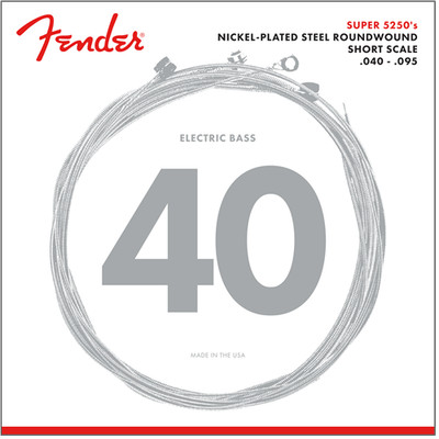 Fender 5250XL NPS Roundwound Electric Bass Strings Short-Scale EXTRA LIGHT 40-95