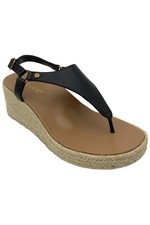 Vionic Women's Kirra Wedge Heel Black Leather