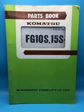 Parts Book Komatsu FG10S-15S Forklift Truck