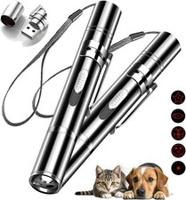 Portable USB-C Rechargeable Cat Laser Pointer, 3 Light Modes  5 Patterns 1/2 PC