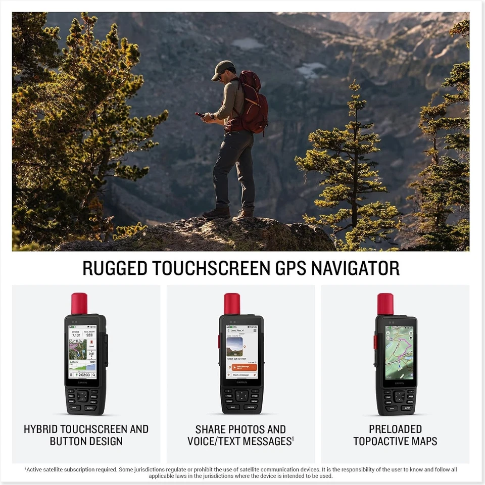 Garmin GPSMAP H1/ H1i Plus Premium GPS Handheld Navigator with Color Touchscreen - Image 2 of 4